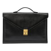 Pre-owned Leather briefcases Bally Pre-owned , Black , Heren