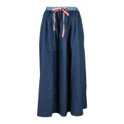 Katoenen Casual Gonna Rok Semicouture , Blue , Dames