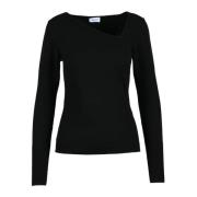 Elegante Gebreide Top Marella , Black , Dames