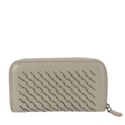 Pre-owned Leather wallets Bottega Veneta Vintage , Gray , Dames