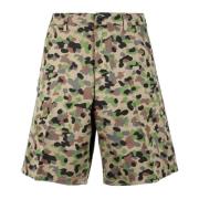 Katoenen Bermuda Shorts Department Five , Green , Heren