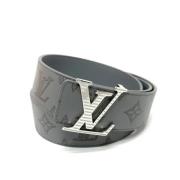 Pre-owned Leather belts Louis Vuitton Vintage , Gray , Dames