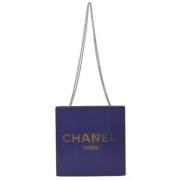 Pre-owned Vinyl chanel-bags Chanel Vintage , Purple , Dames