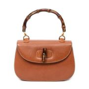 Pre-owned Leather gucci-bags Gucci Vintage , Brown , Dames