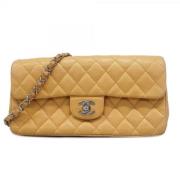 Pre-owned Fabric chanel-bags Chanel Vintage , Beige , Dames