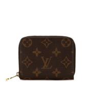 Pre-owned Leather wallets Louis Vuitton Vintage , Brown , Dames