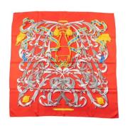 Pre-owned Silk scarves Hermès Vintage , Multicolor , Dames