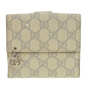 Pre-owned Canvas wallets Gucci Vintage , Beige , Dames