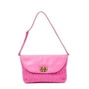 Pre-owned Leather clutches Miu Miu Pre-owned , Pink , Dames