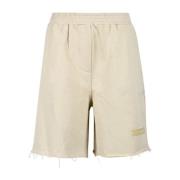 Sand Bermuda Shorts voor Vrouwen Douuod Woman , Beige , Dames