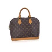 Pre-owned Canvas handbags Louis Vuitton Vintage , Brown , Dames