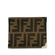 Pre-owned Canvas wallets Fendi Vintage , Brown , Dames