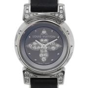 Pre-owned Stainless Steel watches Louis Vuitton Vintage , Black , Dame...