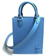 Pre-owned Leather louis-vuitton-bags Louis Vuitton Vintage , Blue , Da...