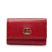 Pre-owned Leather key-holders Gucci Vintage , Red , Dames