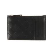 Pre-owned Leather wallets Bottega Veneta Vintage , Black , Heren