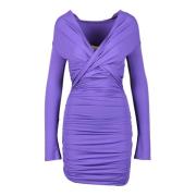 Elegante Jurk van Stretchstof Aniye By , Purple , Dames