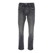 Zwarte Skinny Jeans met Vervaagd Effect Purple Brand , Black , Heren