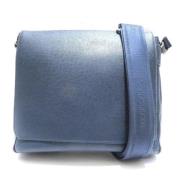 Pre-owned Leather shoulder-bags Louis Vuitton Vintage , Blue , Dames