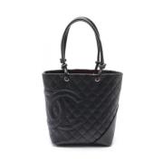 Pre-owned Leather chanel-bags Chanel Vintage , Black , Dames