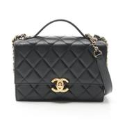 Pre-owned Fabric chanel-bags Chanel Vintage , Black , Dames