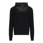 Zwarte Katoenen Sweatshirt Pulls & Gilets Hugo Boss , Black , Heren