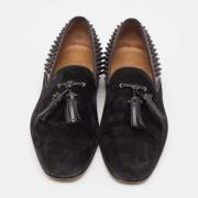 Pre-owned Leather flats Christian Louboutin Pre-owned , Black , Heren