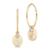 Elegante Tree of Life Hoops Julie Sandlau , Yellow , Dames