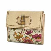 Pre-owned Canvas wallets Gucci Vintage , Beige , Dames