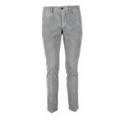 Casual Katoen Elastaan Broek Briglia , Gray , Heren