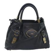 Pre-owned Leather handbags Chloé Pre-owned , Black , Dames