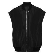 Casual Zwart Polyester Flight Vest Rick Owens , Black , Heren