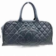 Pre-owned Leather chanel-bags Chanel Vintage , Black , Dames