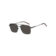 Mat Zwart Zonnebril Model 003 Hugo Boss , Black , Unisex