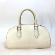 Pre-owned Leather handbags Louis Vuitton Vintage , White , Dames