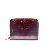 Pre-owned Leather wallets Louis Vuitton Vintage , Pink , Dames