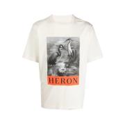 Grafische Print Katoenen T-Shirt Heron Preston , White , Heren