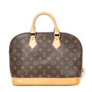 Pre-owned Canvas handbags Louis Vuitton Vintage , Brown , Dames