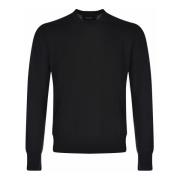 Zwarte longsleeve katoenen stretch T-shirt Dsquared2 , Black , Heren