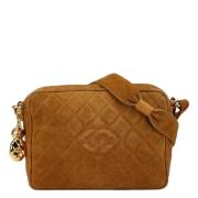 Pre-owned Leather chanel-bags Chanel Vintage , Brown , Dames