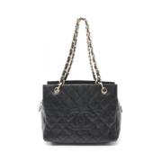 Pre-owned Leather chanel-bags Chanel Vintage , Black , Dames