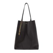 Grote Tote Leren Tas Chloé , Black , Dames