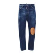 Denim Jeans met Distressed Effect Dsquared2 , Blue , Heren