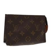 Pre-owned Canvas pouches Louis Vuitton Vintage , Brown , Dames