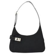 Pre-owned Canvas shoulder-bags Salvatore Ferragamo Pre-owned , Black ,...