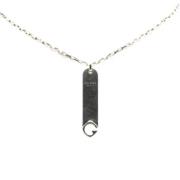 Pre-owned Metal necklaces Gucci Vintage , Gray , Dames