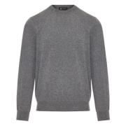 Luxe Kid Cashmere Crew-Neck Sweater Colombo , Gray , Heren