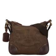 Pre-owned Cotton crossbody-bags Prada Vintage , Brown , Dames