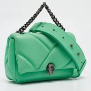 Pre-owned Leather crossbody-bags Bvlgari Vintage , Green , Dames