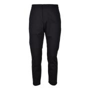 Elegante Stretchy Viscose Blend Broek Dondup , Black , Heren